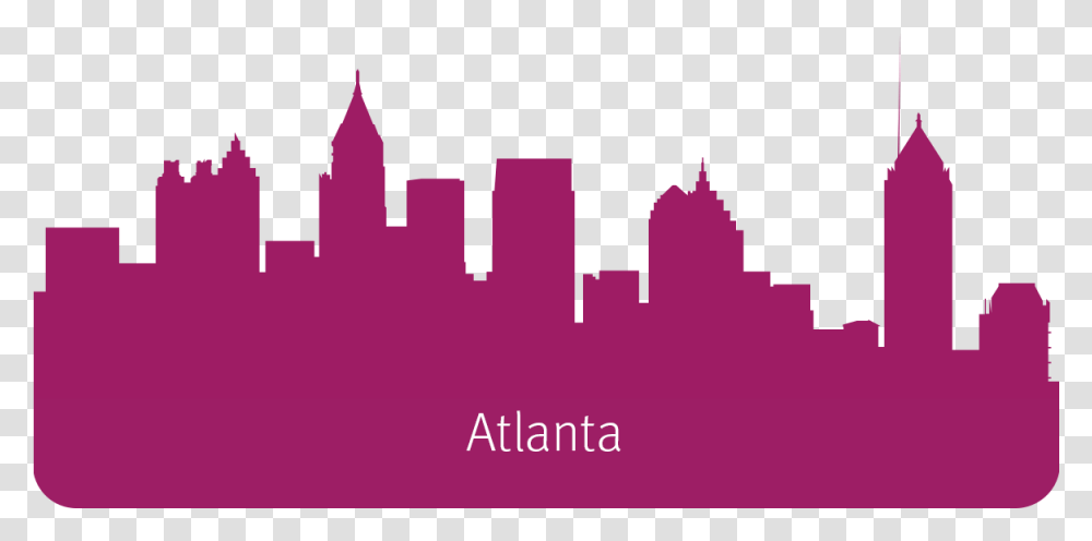 Atl Sky Skyline Silhouette Hd Download Download Signal Georgia State University, Outdoors, Purple Transparent Png