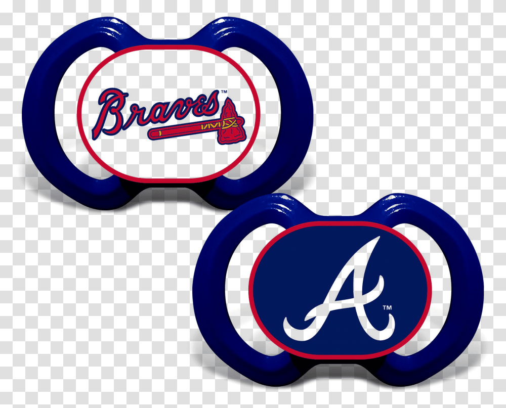 Atlanta Braves 2 Pack Pacifiers New England Patriots Dummy, Light, Text, Symbol, Graphics Transparent Png