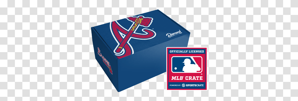 Atlanta Braves Diamond Crate From Major League Baseball Logo, Text, Person, Paper, People Transparent Png