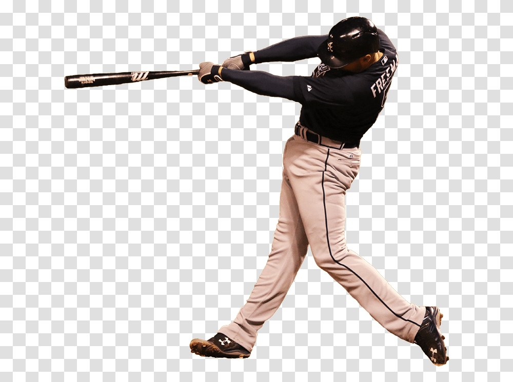 Atlanta Braves Freddie Freeman Stickpng Baseball Player Swinging Bat, Person, Human, People, Team Sport Transparent Png