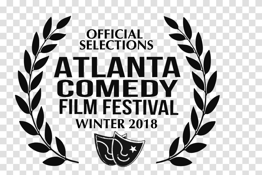 Atlanta Comedy Film Festival Laurel Winter 2018 Black 5point Film Festival Laurels, Label Transparent Png