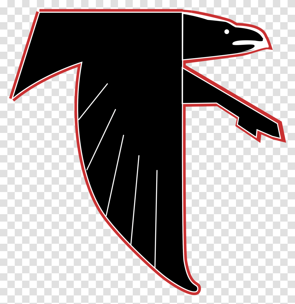 Atlanta Falcons Atlanta Falcons Throwback Logo, Bow, Label Transparent Png