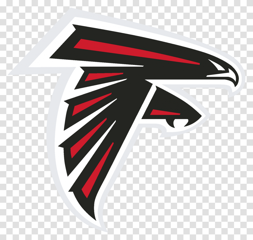 Atlanta Falcons Logo, Trademark, Emblem, Arrow Transparent Png