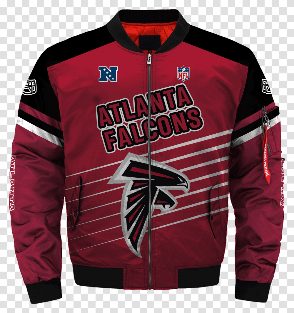 Atlanta Falcons Team Nfl Jacket, Apparel, Sleeve, Long Sleeve Transparent Png