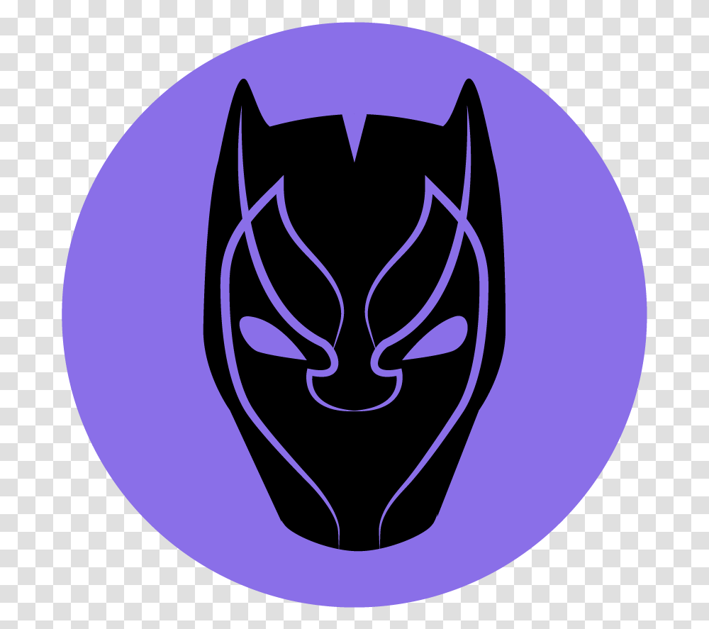 Atlanta Has A Pretty Big Presence In The Marvel Universe Disney Black Panther Purple Logo, Symbol, Painting, Art, Trademark Transparent Png