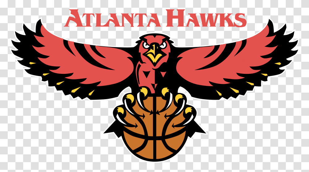 Atlanta Hawks Logo, Animal, Label, Poster Transparent Png