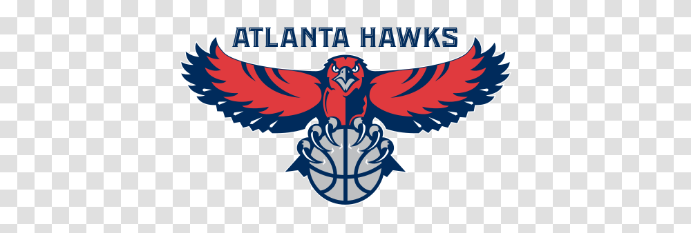 Atlanta Hawks Logo Nba Team Logos Hawk Logo, Emblem, Animal, Bird Transparent Png