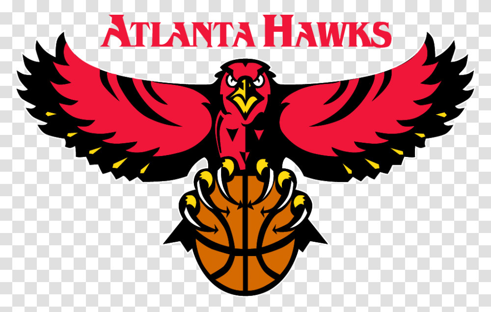 Atlanta Hawks Logo, Emblem, Eagle, Bird Transparent Png