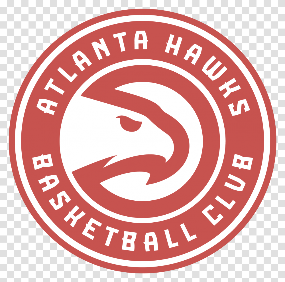 Atlanta Hawks Logos Circle, Label, Text, Ketchup, Food Transparent Png