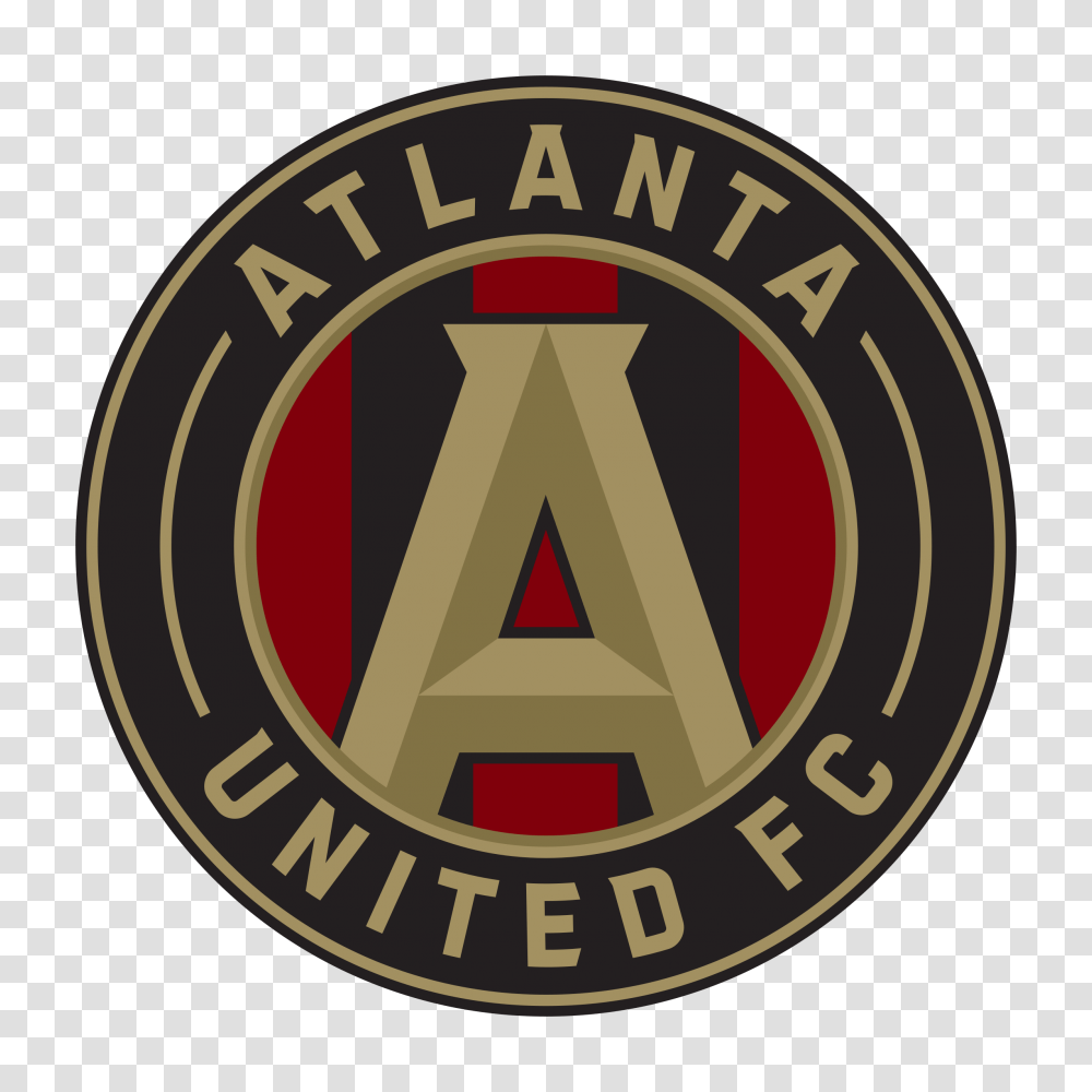 Atlanta Mls Atlanta United Logo, Symbol, Trademark, Badge, Rug Transparent Png