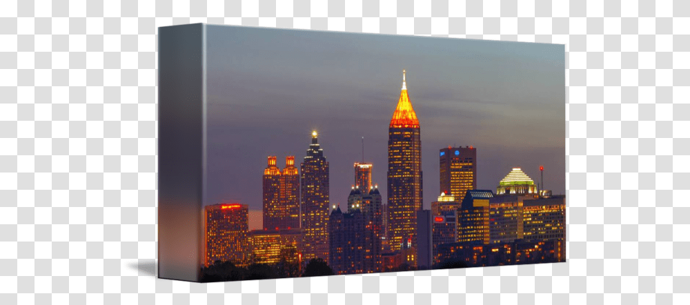 Atlanta Skyline 2005 By John Hudson Skyscraper, High Rise, City, Urban, Building Transparent Png