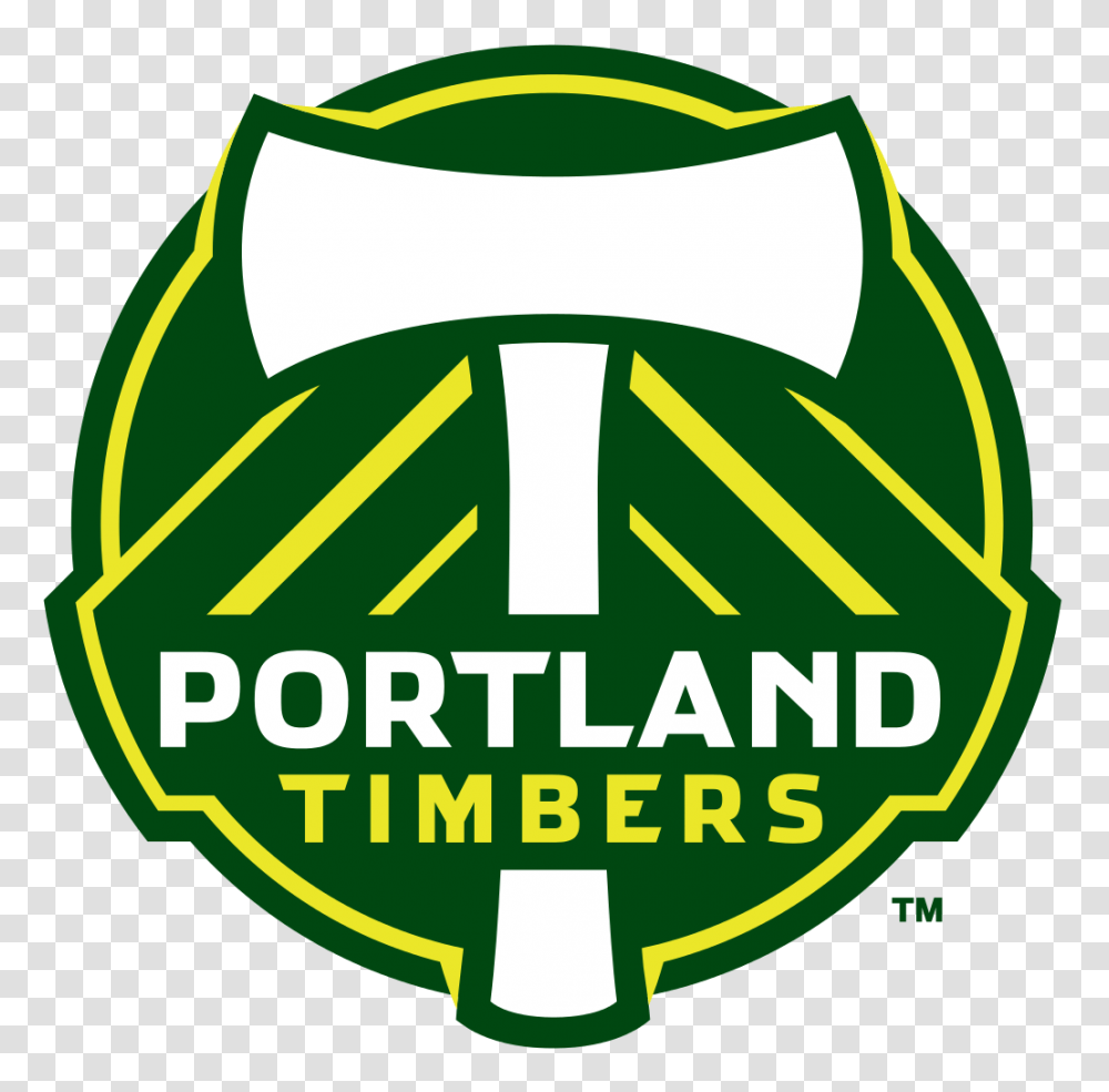 Atlanta United Fc Vs Portland Timbers Logo Portland Timbers, First Aid, Symbol, Text, Word Transparent Png