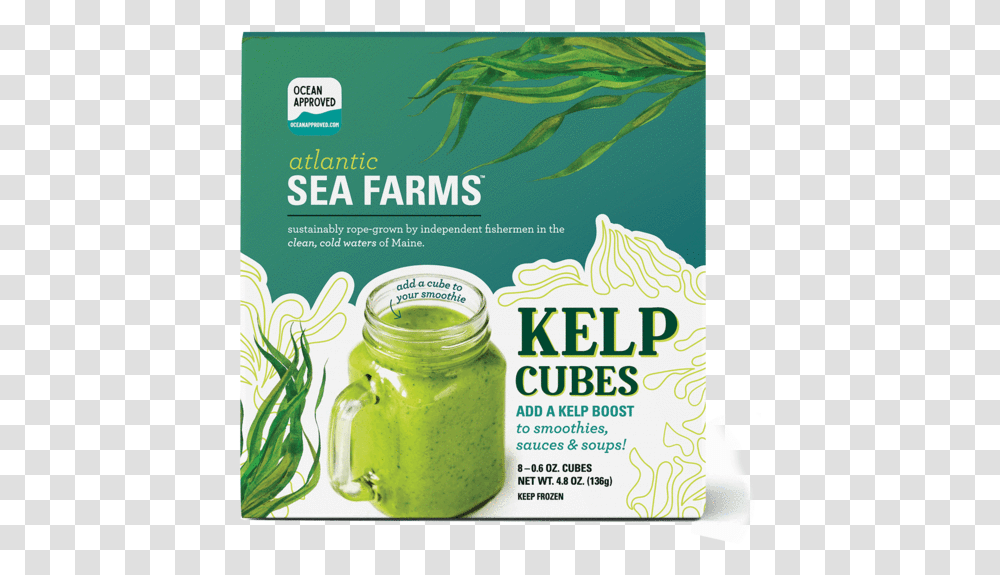Atlantic Sea Farms Kelp Cubes Kelp Cubes, Juice, Beverage, Drink, Smoothie Transparent Png