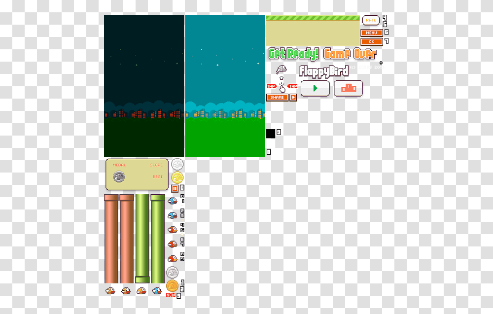 Atlas Flappy Bird, Super Mario, Word, Number Transparent Png