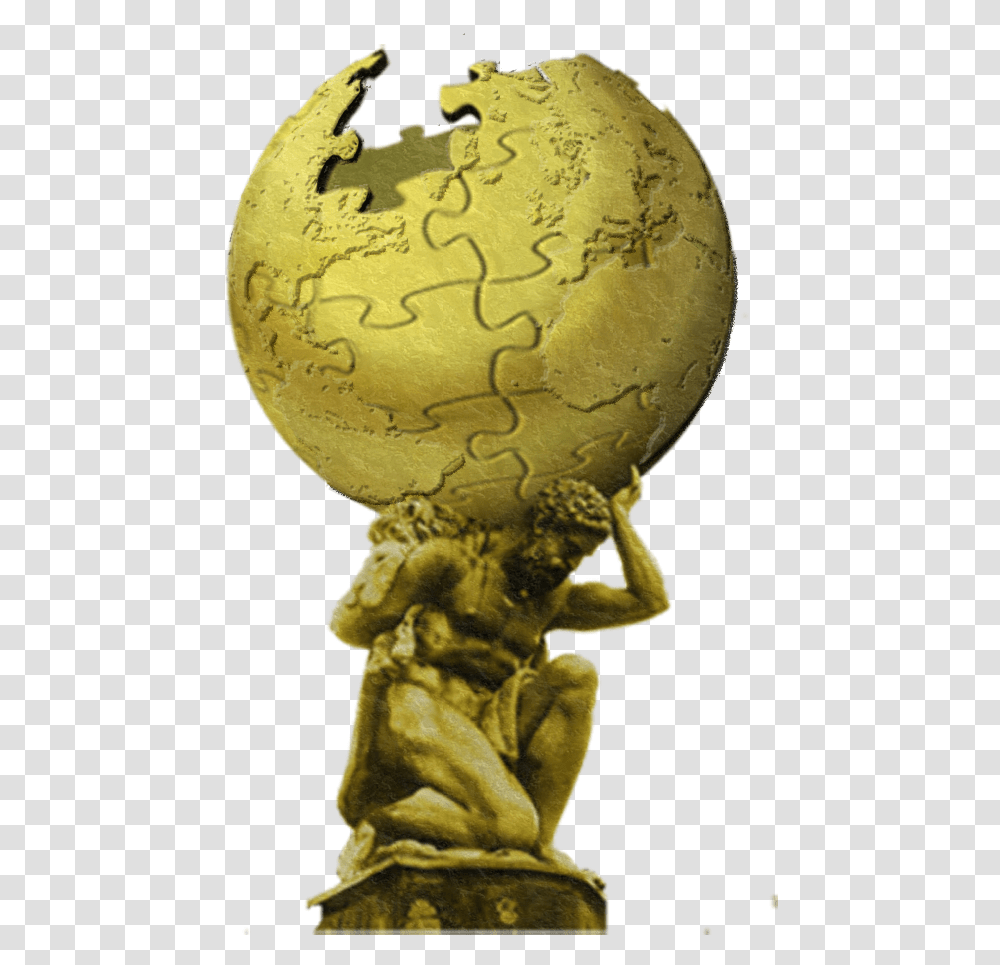 Atlas With Wikified Globe Atlas Greek Mythology, Sphere, Outer Space, Astronomy, Universe Transparent Png