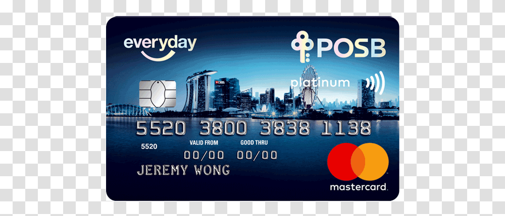 Atm Card Images Posb Everyday Credit Card Transparent Png
