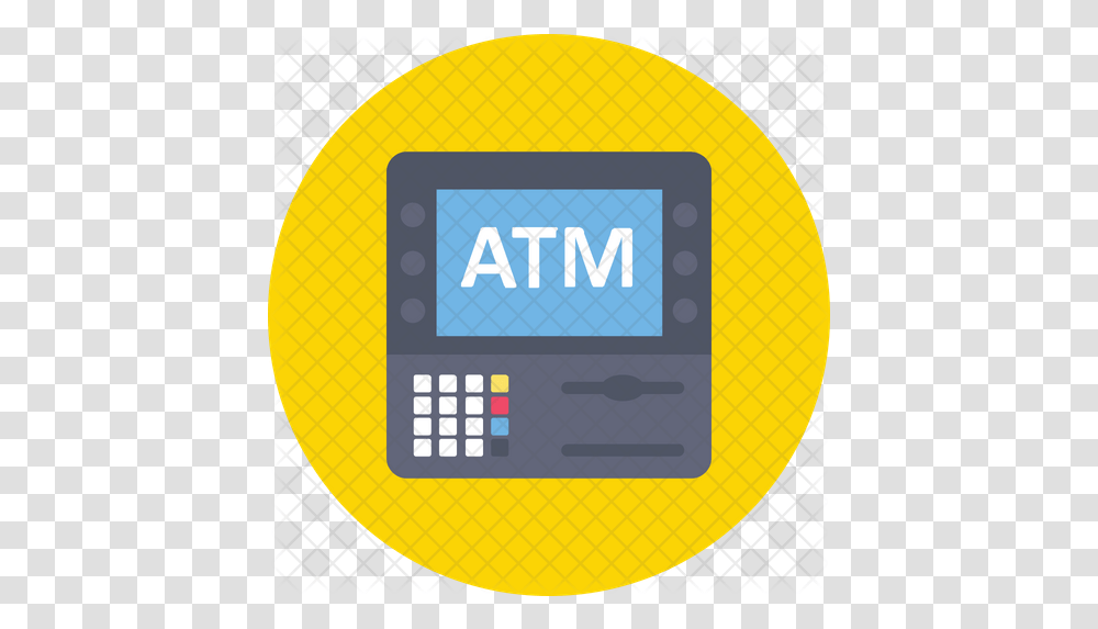 Atm Machine Icon Sign, Road Sign, Symbol, Text, Electronics Transparent Png