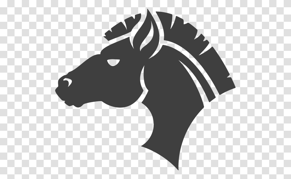 Atmospheric Black Horse Vector Material Black Head Horse Vector, Mammal, Animal, Donkey, Stencil Transparent Png