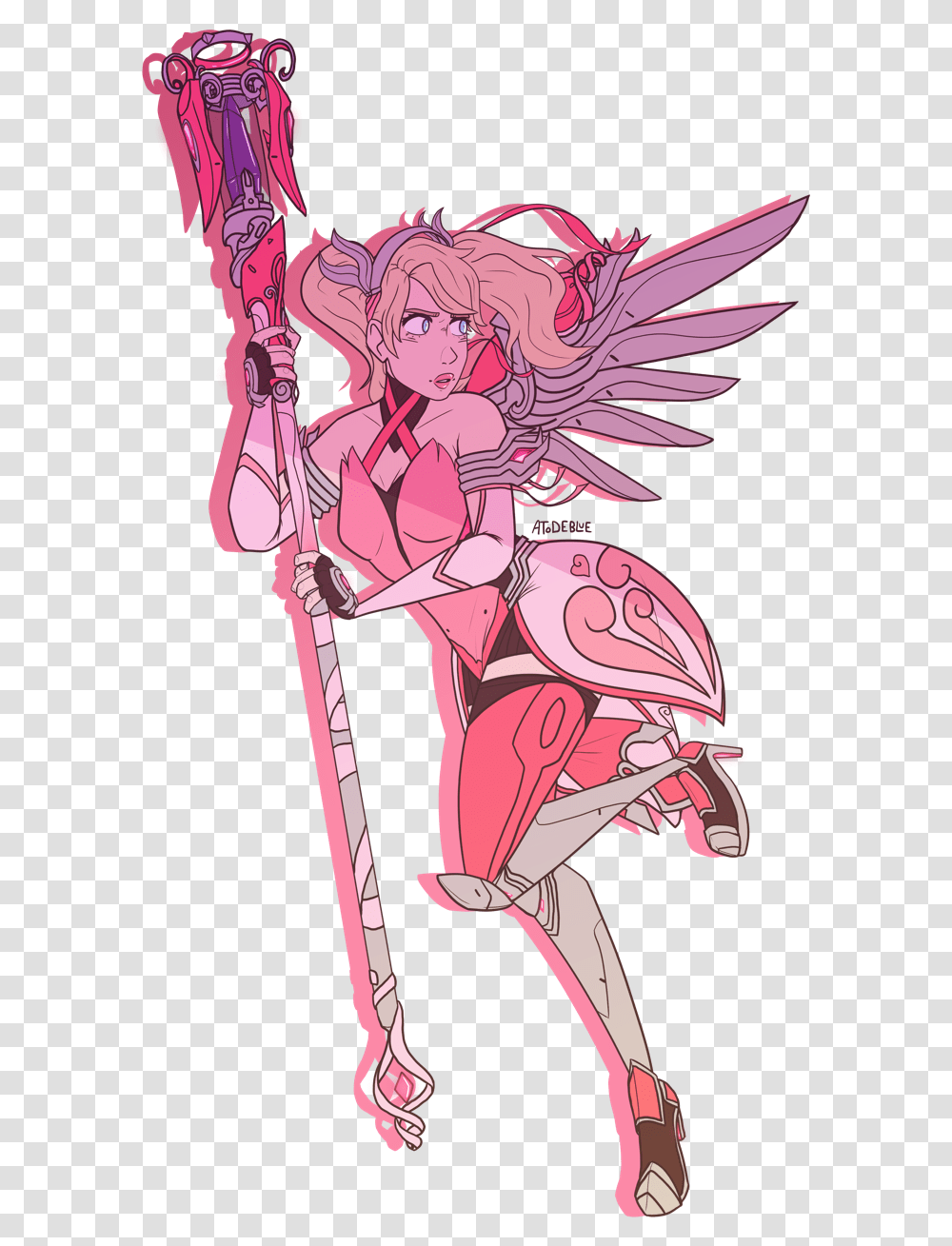 Atode Pink Mercy Pink Mercy, Comics, Book, Manga, Person Transparent Png