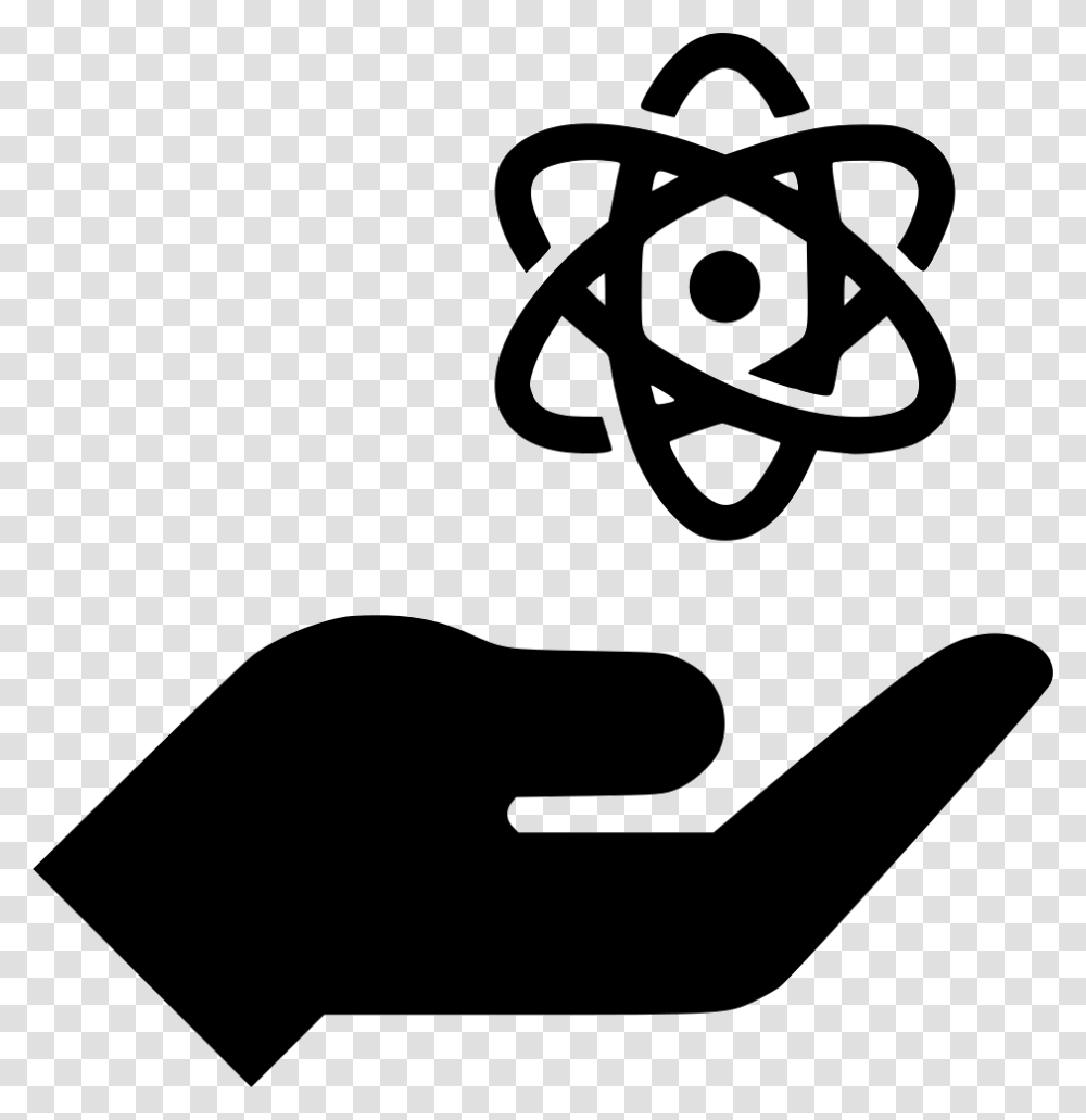 Atom Atom In Hand, Stencil, Dynamite, Bomb Transparent Png