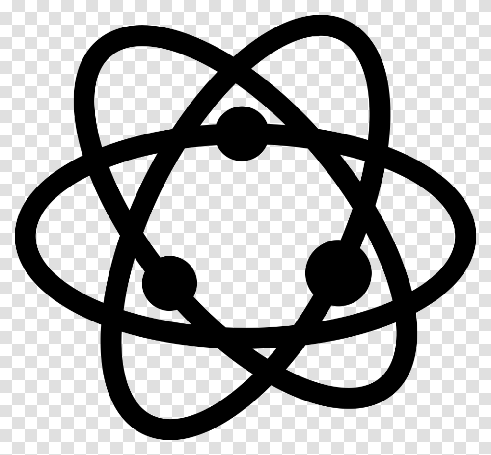 Atom Icon Free Download, Logo, Trademark, Stencil Transparent Png