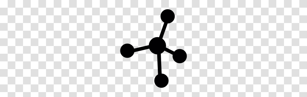 Atom Molecule Icon, Silhouette, Machine, Stencil Transparent Png
