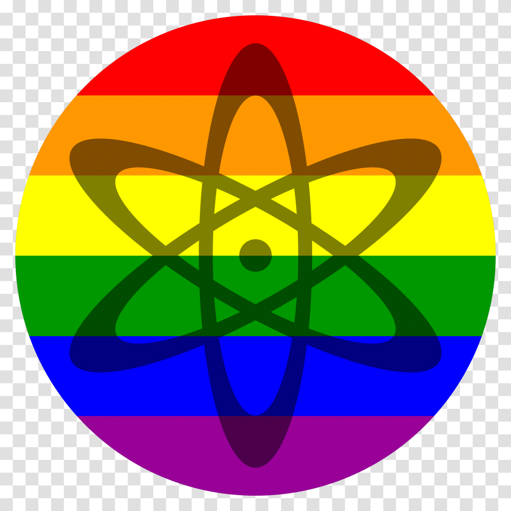 Atom Shadow On Rainbow Flag Icons, Dynamite, Bomb, Weapon, Weaponry Transparent Png