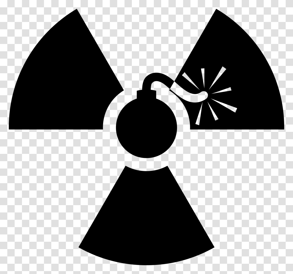 Atomic Blast Clipart Radiation Symbol Black And White, Gray, World Of Warcraft Transparent Png