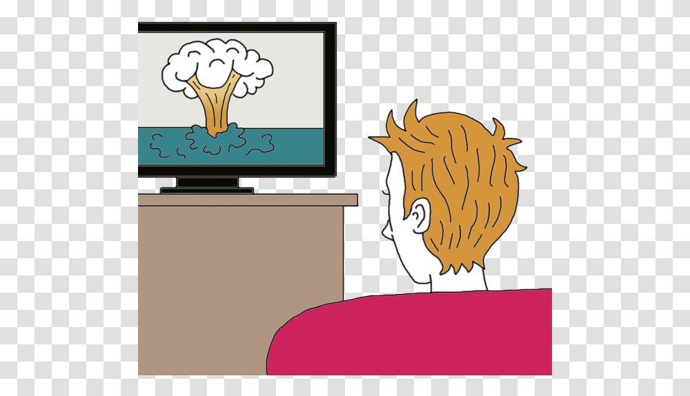 Atomic Bomb Cartoon, Screen, Electronics, Monitor, Audience Transparent Png
