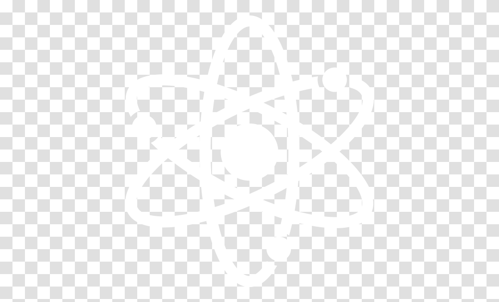 Atomic Symbols Black Background White Atom Black Background, Stencil, Logo, Trademark, Star Symbol Transparent Png