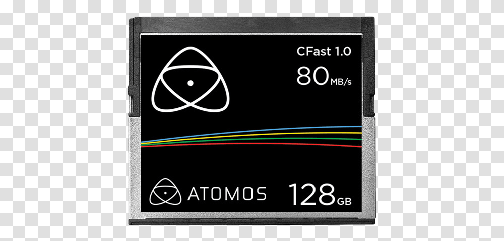Atomos Cfast 128gb Card For Ninja Star, Text, Label, Vehicle, Transportation Transparent Png