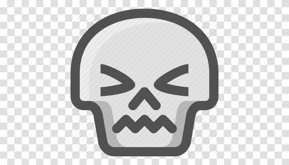 Atonished Avatar Death Emoji Face Skull Smiley Stunned Icon, Weapon, Stencil Transparent Png