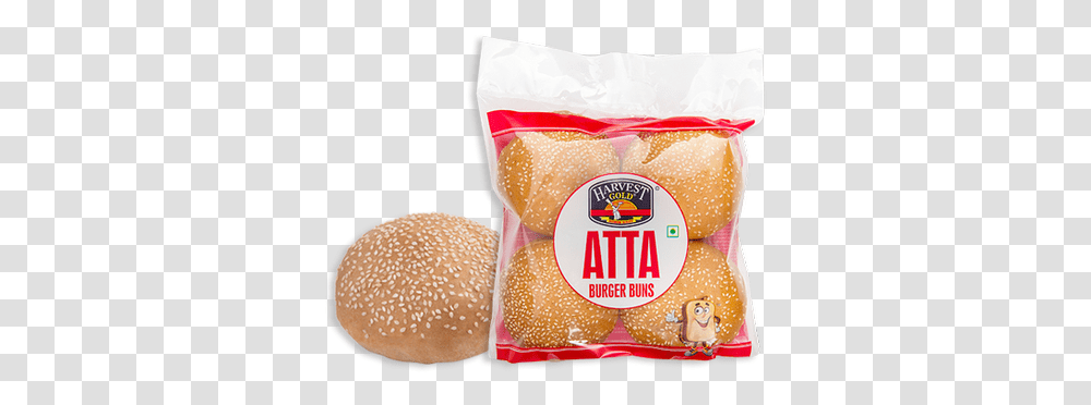Atta Burger 4 Pcs Bread Harvest Gold Atta Burger Buns, Food, Sesame, Seasoning, Sweets Transparent Png