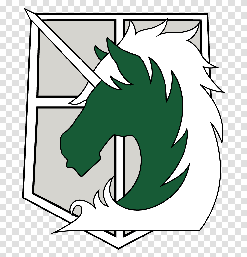 Attack Attack On Titan Military Police Logo, Symbol, Emblem, Dragon Transparent Png
