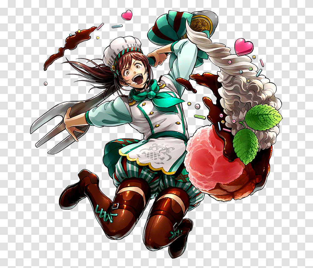 Attack Attack On Titan Tactics Day, Plant, Person, Sweets, Food Transparent Png