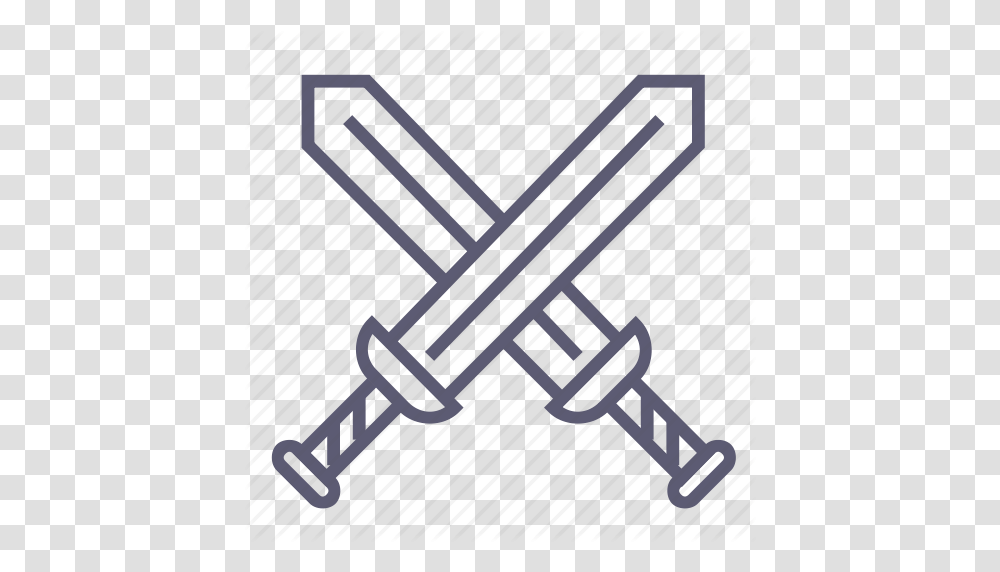 Attack Crossed Swords Destroy Hacking Kill Safety Sword Icon Transparent Png