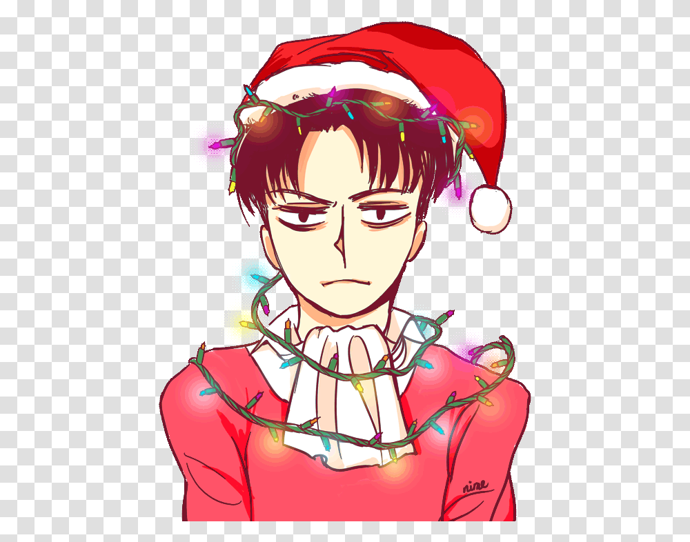 Attack Levi Ackerman Christmas, Graphics, Art, Person, Human Transparent Png