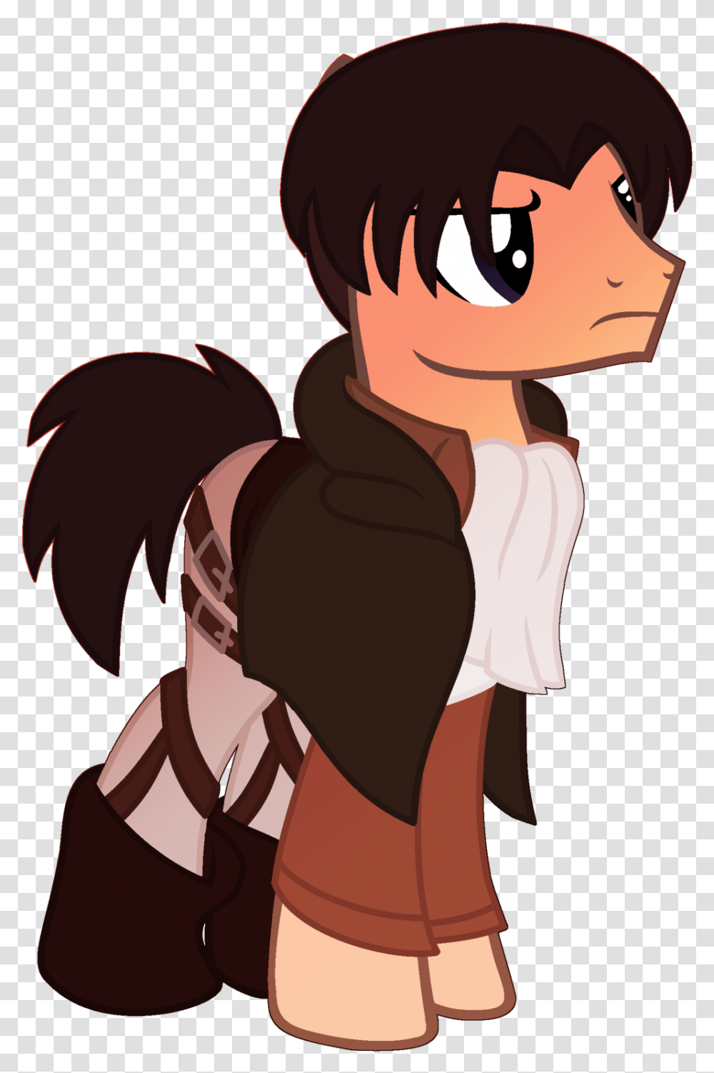 Attack On Titan Clothes Earth Pony Levi Levi Attack On Titan Birthday Hat, Book, Face, Hug Transparent Png
