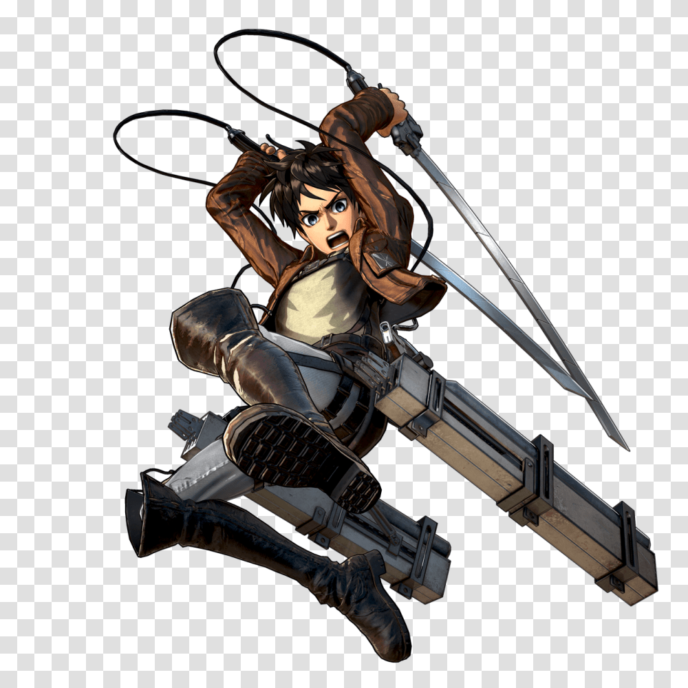 Attack On Titan Screenshots Introduce Characters And Daily Life, Person, Human, Bow, Ninja Transparent Png