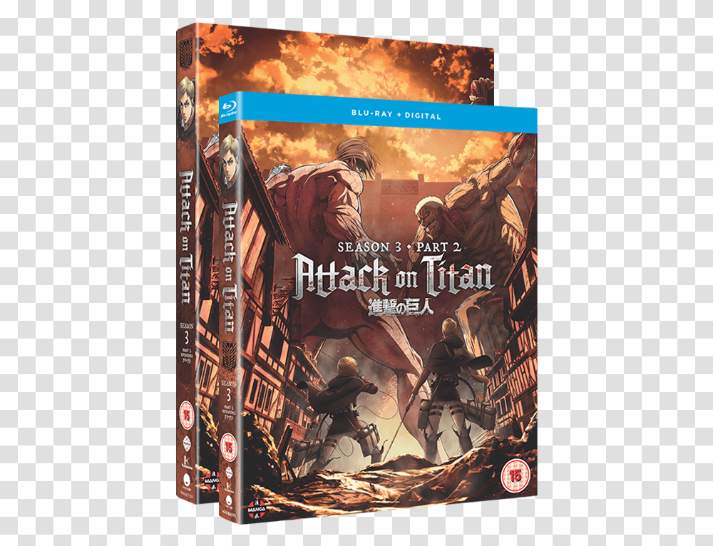 Attack On Titan Season 3 Part 2 Blu Ray, Poster, Advertisement, Person, Human Transparent Png