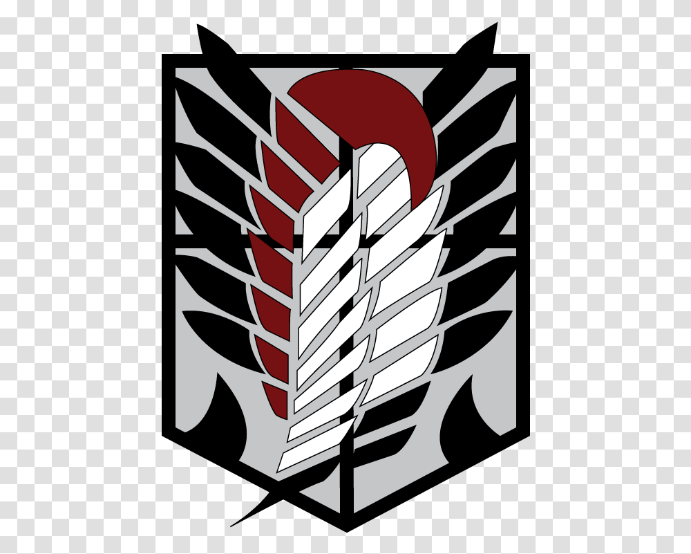 Attack On Titan Skin Cape Download Wings Of Freedom Attack On Titan Red, Emblem Transparent Png