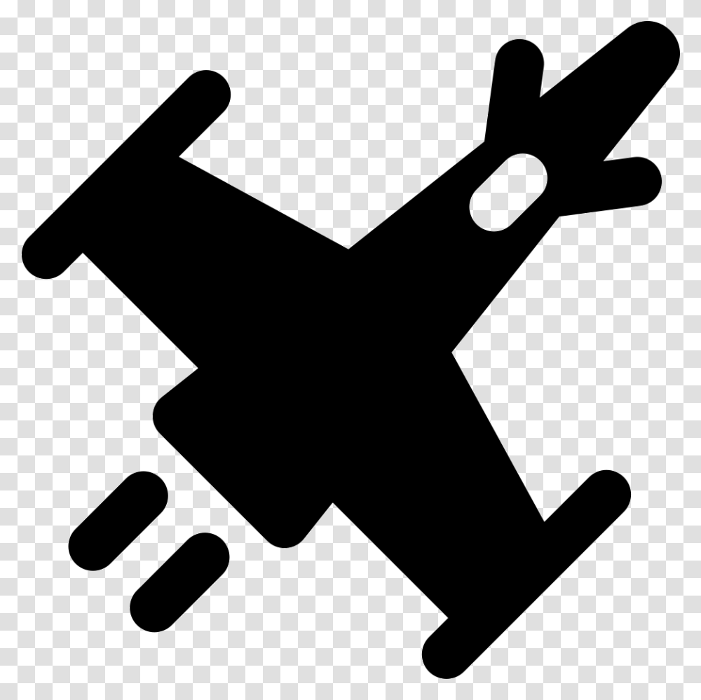 Attack Plane Icon, Axe, Tool, Stencil, Silhouette Transparent Png