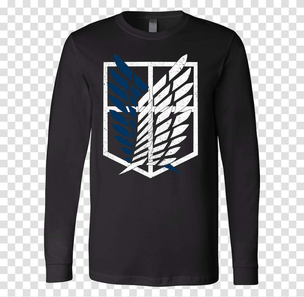 Attack Survey Corps Logo Unisex Long Sleeve T Shirt Tl01192ls Phone Attack On Titan, Clothing, Apparel, Sweatshirt, Sweater Transparent Png