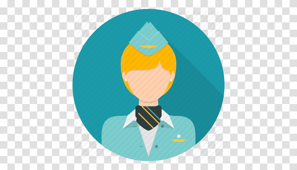 Attendant Avatar Flight Stewardess Uniform Woman Icon, Tie, Accessories, Balloon, Necktie Transparent Png