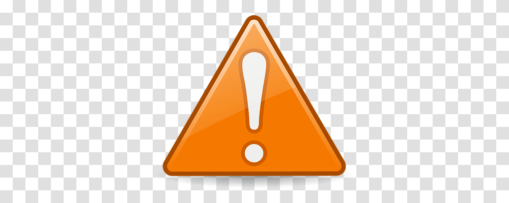 Attention Triangle, Cone, Arrowhead Transparent Png