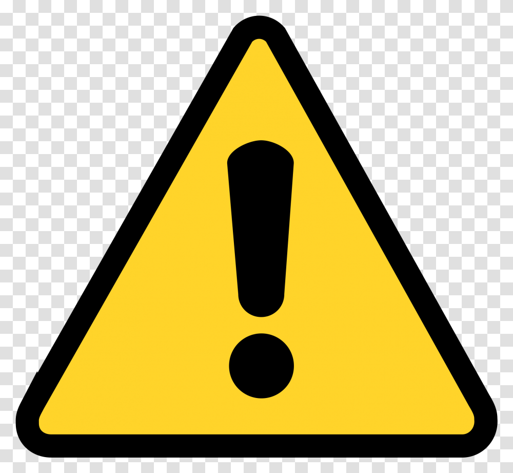 Attention Sign Clipart Caution Sign, Triangle, Symbol, Cone Transparent Png
