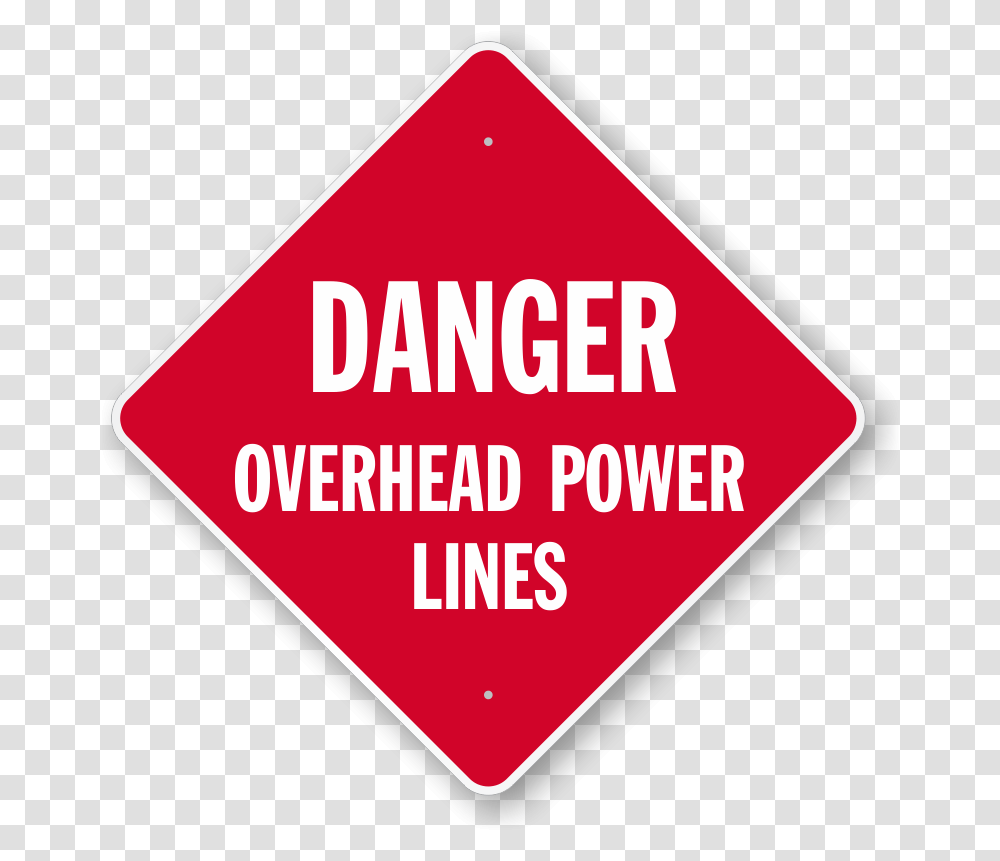 Attention Sign Overhead Power Lines Danger Sign Milestone Srl Logo, Symbol, Road Sign, Stopsign, Triangle Transparent Png
