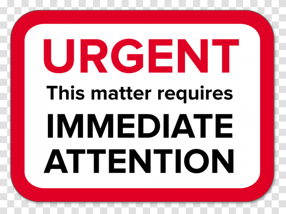 Attention Urgent Icon, Label, Word Transparent Png