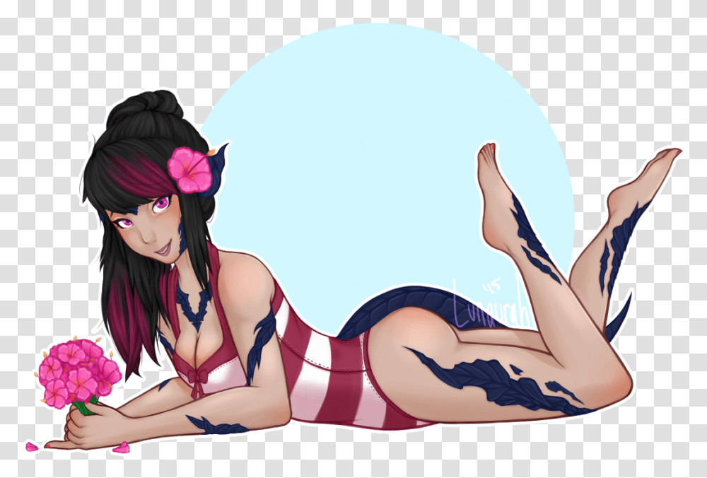 Au Ra Fanart Bikini, Person, Manga, Comics Transparent Png