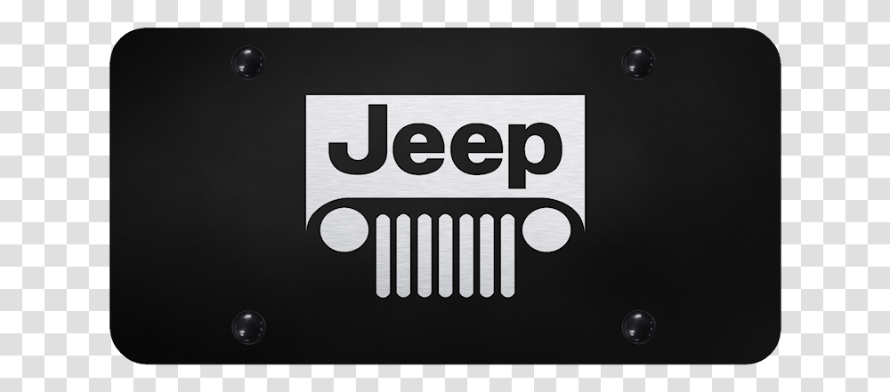 Au Tomotive Gold Jeep Grill Laser Etched Black Plate Circle, Logo, Trademark Transparent Png